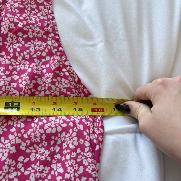 Vintage 90s Candies Sleeveless Tank Top Womens Size Small Pink White Floral Y2K - Picture 4 of 9